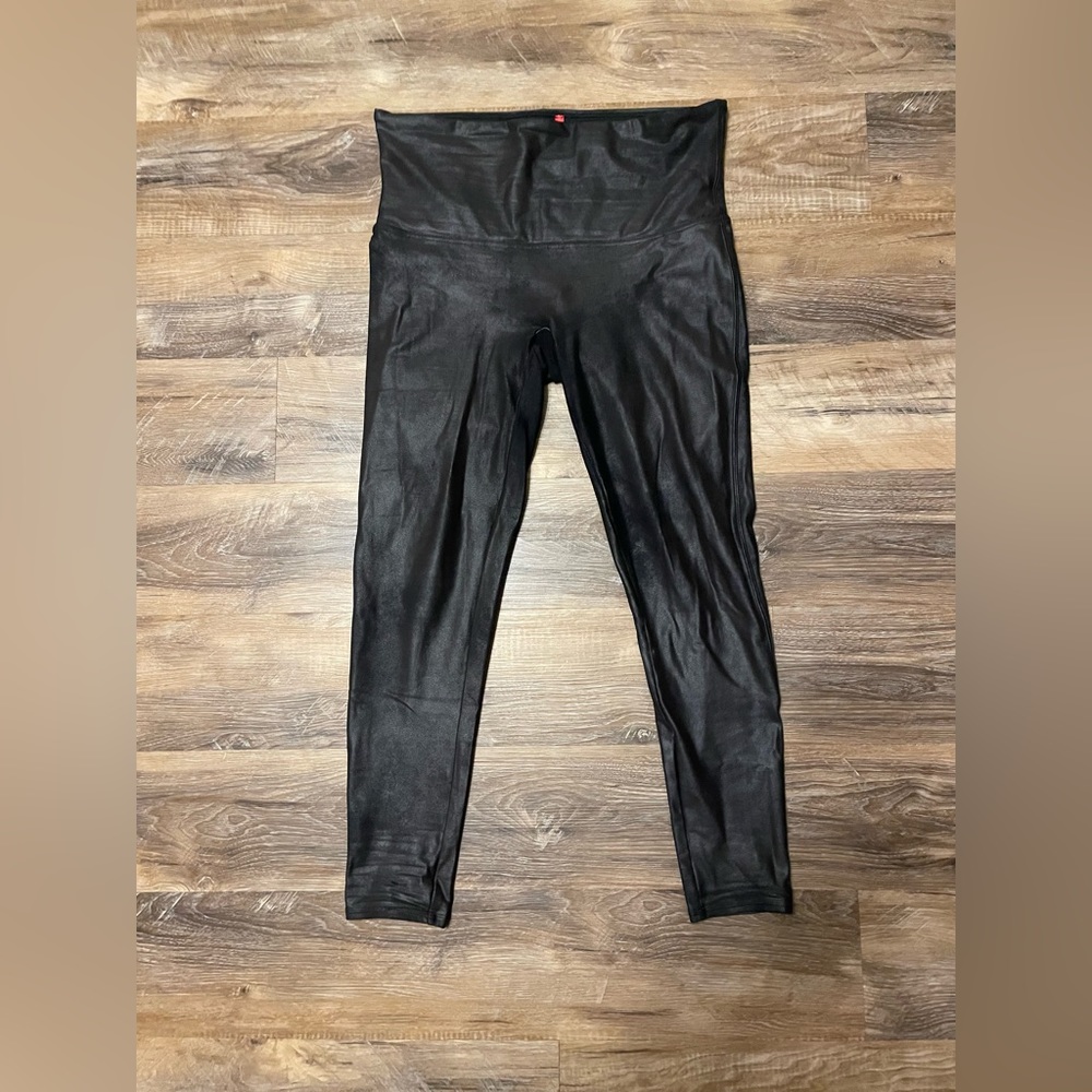SOLD -SPANX faux leather leggings